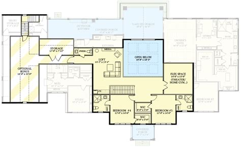 suite and deluxe room difference|Transitional Country House Plan with Deluxe Owner's Suite and .